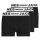JACK & JONES Boys Boxer Shorts, Pack of 3 - SENSE TRUNKS, Cotton Stretch, Logo Waistband Black/White 176