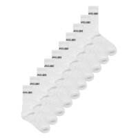 JACK&JONES Kinder Tennissocken, 10er Pack - JACREGEN TENNIS SOCKS, Baumwollmischung, Logo Weiß 33-37