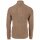 JOOP! JEANS Mens cardigan - Hajor, zip jacket, stand-up collar, zip fastening Light brown L (Large)