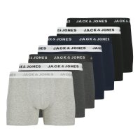 Jack & Jones Mens Boxer Shorts, 7-pack - JACBASIC TRUNKS, cotton stretch Black/Dark Blue/Grey XL (X-Large)