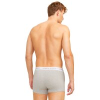 JACK&JONES Herren Boxer Shorts, 7er Pack - JACBASIC TRUNKS, Baumwoll-Stretch Schwarz/Dunkelblau/Grau XL