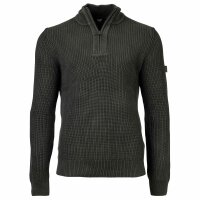JOOP! JEANS Herren Strickpullover mit Troyer-Zip - Henrio, Zipjacke, Stehkragen, Reißverschluss