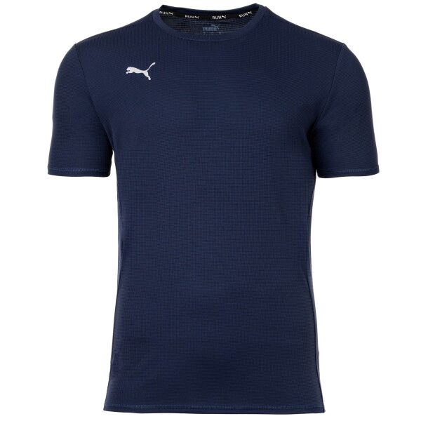 PUMA mens T-shirt - Finisher Tee, functional shirt, dryCELL, round neck, short sleeve, uni Navy S (Small)