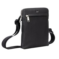 BOSS mens shoulder bag - RAY S, crossbody bag, imitation leather, 24x20x1.5cm (HxWxD) Black