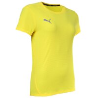 PUMA Damen T-Shirt - Finisher Tee, Funktionsshirt, dryCELL, Rundhals, Kurzarm, uni Gelb L