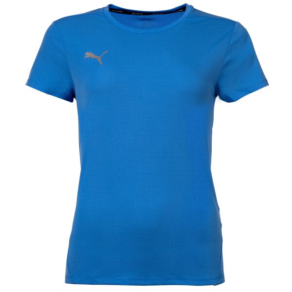 PUMA mens T-shirt - Finisher Tee, functional shirt, dryCELL, round neck, short sleeve, uni Blue XS (X-Small)