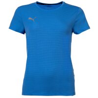 PUMA Damen T-Shirt - Finisher Tee, Funktionsshirt, dryCELL, Rundhals, Kurzarm, uni Blau XS
