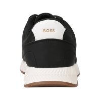 BOSS mens sneaker - Titanium Runn nypu, trainers, leisure, material mix, logo Black (Black) EUR 43 (UK 9)