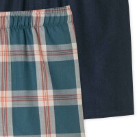 SCHIESSER boys woven boxer shorts, 2-pack - underwear, cotton Dark Blue/Light Blue 176