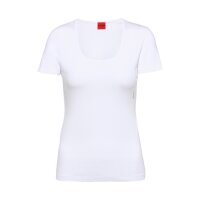 HUGO Damen T-Shirt, 4er Pack - T-Shirt RN, Unterziehshirt, Rundhals, Baumwolle, einfarbig Weiß XS