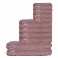 JOOP! towel set, 10-pcs - Classic, 2x shower towel, 4x towel, 4x guest towel Rose Set
