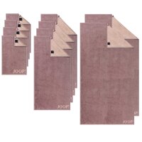 JOOP! towel set, 10-pcs - Classic, 2x shower towel, 4x towel, 4x guest towel Rose Set