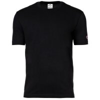 Champion Herren T-Shirt, 2er Pack - 2Pack Crew-Neck, Kurzarm, Rundhals, Baumwolle, einfarbig Schwarz M