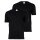 Champion Mens T-shirt, 2-pack - 2-pack crew-neck, short sleeve, round neck, cotton, solid color Black M (Medium)