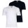 Champion Herren T-Shirt, 2er Pack - 2Pack Crew-Neck, Kurzarm, Rundhals, Baumwolle, einfarbig Weiß/Dunkelblau 2XL