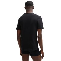 HUGO Herren T-Shirt, 3er Pack - Rundhals, kurzarm, Logo, Baumwolle, uni Schwarz (991) XL