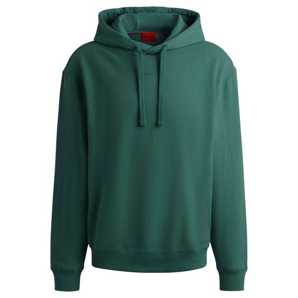 HUGO Mens Hooded Sweatshirt - Dapo, Hoodie, French Terry, Cotton Dark green 2XL (XX-Large)