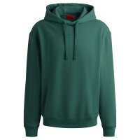 HUGO Herren Kapuzen-Sweatshirt - Dapo, Hoodie, French Terry, Baumwolle Dunkelgrün 2XL
