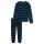 SCHIESSER mens pajamas, long - casual nightwear, terrycloth, round neck