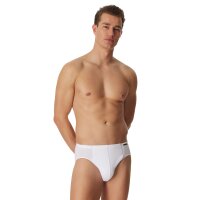 SCHIESSER Herren Slip 6er Pack - Supermini, Rio-Slip, Essentials, Cotton Stretch Weiß M