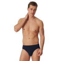 SCHIESSER mens briefs 6-pack - Supermini, Rio briefs, Essentials, Cotton Stretch Dark Blue L (Large)