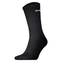 PUMA Unisex Sports Socks, 3 Pairs - Tennis Socks, Crew Socks, plain Black 39-42