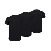 Levis Herren T-Shirts, 6er Pack - Rundhals 6P ECOM, Kurzarm, einfarbig Schwarz M