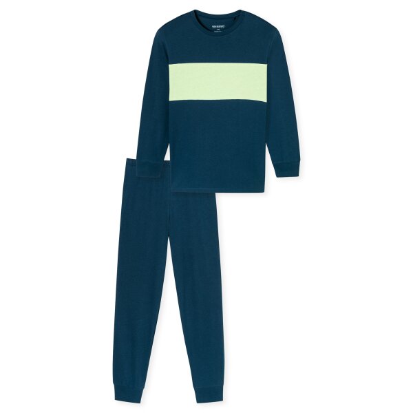 SCHIESSER Jungen Schlafanzug Set, 2-tlg. - Nightwear 3, lang, Single-Jersey