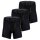 UNDER ARMOUR Herren Boxershorts, 3er Pack - Performance Tech Boxer Briefs Solid 6 in, Stretch, einfarbig Schwarz M