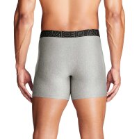 UNDER ARMOUR mens boxer shorts, 3-pack - Performance Tech Boxer Briefs Solid 6 in, stretch, solid color Black/Grey M (Medium)