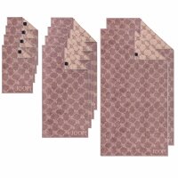 JOOP! towel set, 10-pcs - Cornflower, 2x shower towel, 4x towel, 4x guest towel Light Pink Set