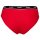 HUGO Damen Slips, 3er Pack - TRIPLET BRIEF STRIPE, Cotton Stretch, Logo, uni Schwarz/Rot/Weiß XL