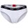 HUGO Damen Slips, 3er Pack - TRIPLET BRIEF STRIPE, Cotton Stretch, Logo, uni Schwarz/Rot/Weiß XL