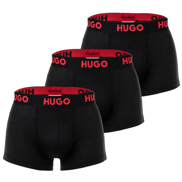 HUGO Mens boxer shorts, 3-pack - Lyocell, Trunk Triplet Nebula, Logo, Stretch