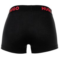 HUGO Herren Boxershorts, 3er Pack - Lyocell, Trunk Triplet Nebula, Logo, Stretch Schwarz S