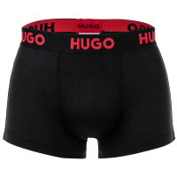 HUGO Mens boxer shorts, 3-pack - Lyocell, Trunk Triplet Nebula, Logo, Stretch Black S (Small)