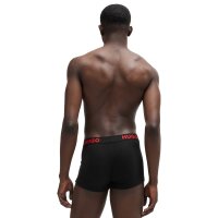 HUGO Mens boxer shorts, 3-pack - Lyocell, Trunk Triplet Nebula, Logo, Stretch Black S (Small)