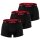 HUGO Mens boxer shorts, 3-pack - Lyocell, Trunk Triplet Nebula, Logo, Stretch Black S (Small)