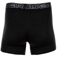 UNDER ARMOUR Mens Boxer Shorts, 3-Pack – Performance Cotton Boxer Briefs – Solid 6 in, Stretch, Cotton Blend Black L (Large)