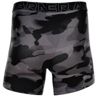 UNDER ARMOUR Herren Boxershorts, 3er Pack - Performance Tech Boxer Briefs - Novelty 6 in, Camouflage, Stretch Schwarz/Grau M