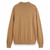 SCOTCH&SODA mens pullover - Core, Dropped Shoulder, pullover, single-coloured Light brown L (Large)