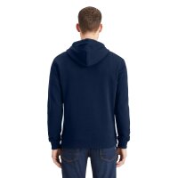 SCOTCH&SODA mens hoodie - Core, logo sweatshirt, hood, single-coloured, cotton Dark blue S (Small)