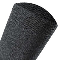 Rohner Basic Unisex Socken, 3er Pack - Cotton II, Kurzsocken, Basic, einfarbig Anthrazit 35-38 (2.5-5 UK)