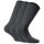 Rohner Basic Unisex Socken, 3er Pack - Cotton II, Kurzsocken, Basic, einfarbig Anthrazit 35-38 (2.5-5 UK)