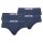 Levis Herren Slips, 4er Pack - Solid Basic Brief Organic, Logobund Blau M