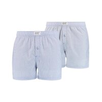 Levis Mens Boxer Shorts, 4-Pack - Woven Shorts, Cotton, plain Grey/light blue M (Medium)