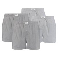 Levis Mens Boxer Shorts, 4-Pack - Woven Shorts, Cotton, plain Grey M (Medium)