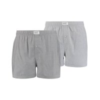 Levis Mens Boxer Shorts, 4-Pack - Woven Shorts, Cotton, plain Grey M (Medium)