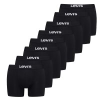 Levis Mens Boxer Shorts, 8-pack - Solid Basic Boxer Brief ECOM, Organic Black L (Large)