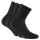 Rohner Basic unisex socks, 3-pack - Soft Touch, short socks, viscose mix Black 35-38 (UK 2.5-5)